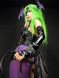 [Cosplay]  Darkstalkers  Morrigan with great body in latex(22)